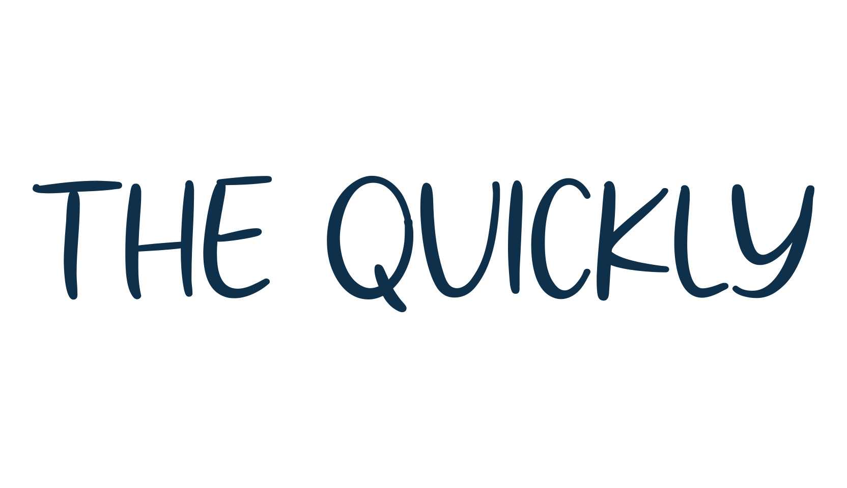 The Quickly, script handwritten fancy decorative calligraphy font preview