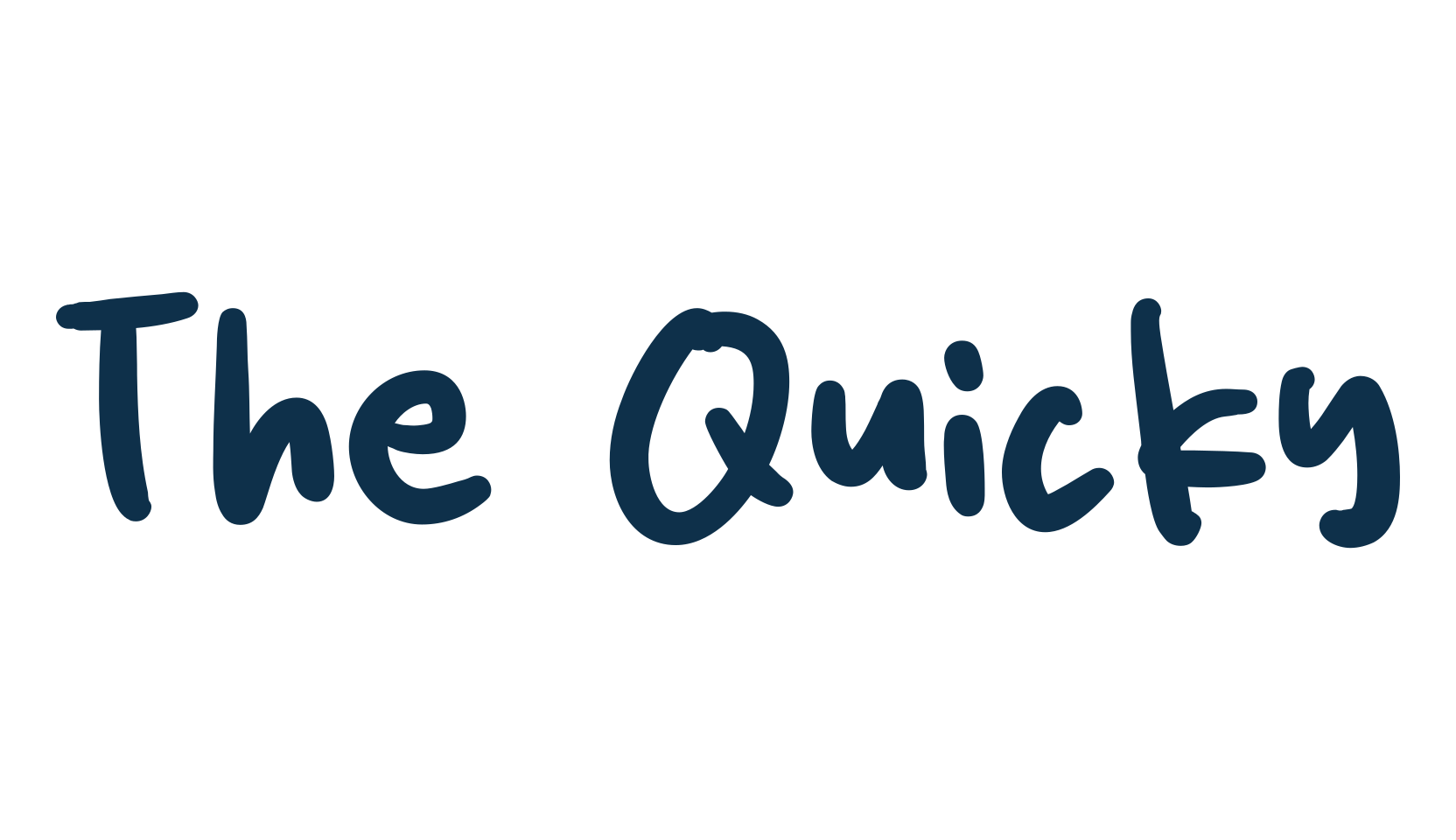 The Quicky, script handwritten fancy decorative calligraphy font preview