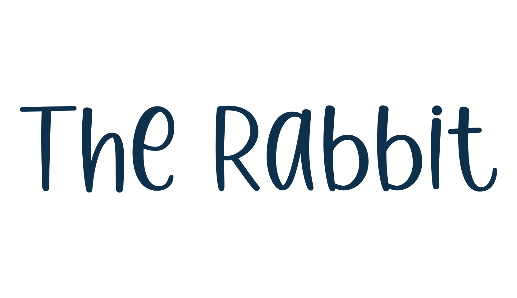 The Rabbit, fancy decorative font preview