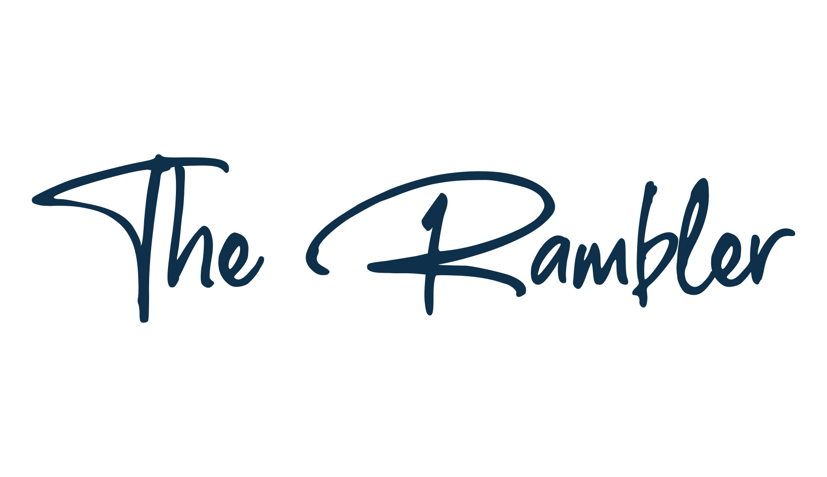The Rambler, handwriting font preview