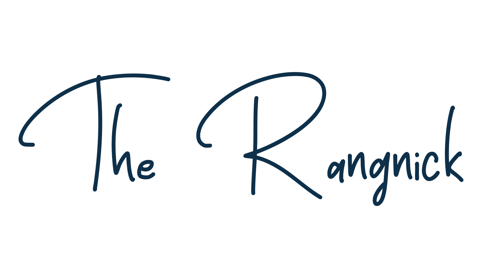 The Rangnick, handwriting font preview