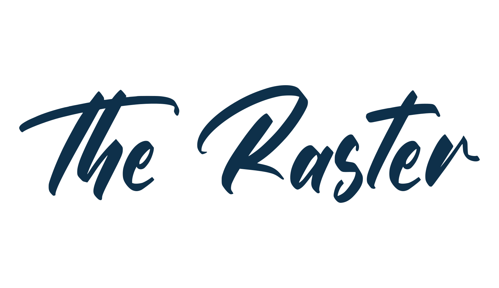 The Raster, script brush fancy decorative calligraphy font preview