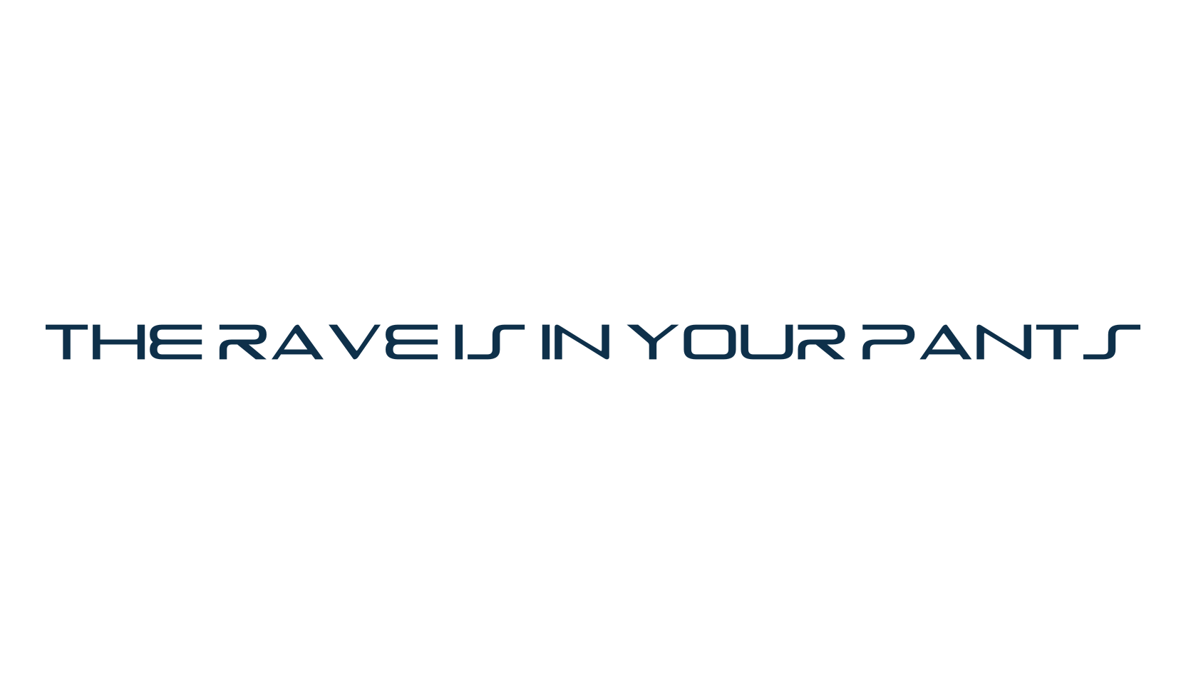 The Rave Is In Your Pants, techno sci-fi font preview