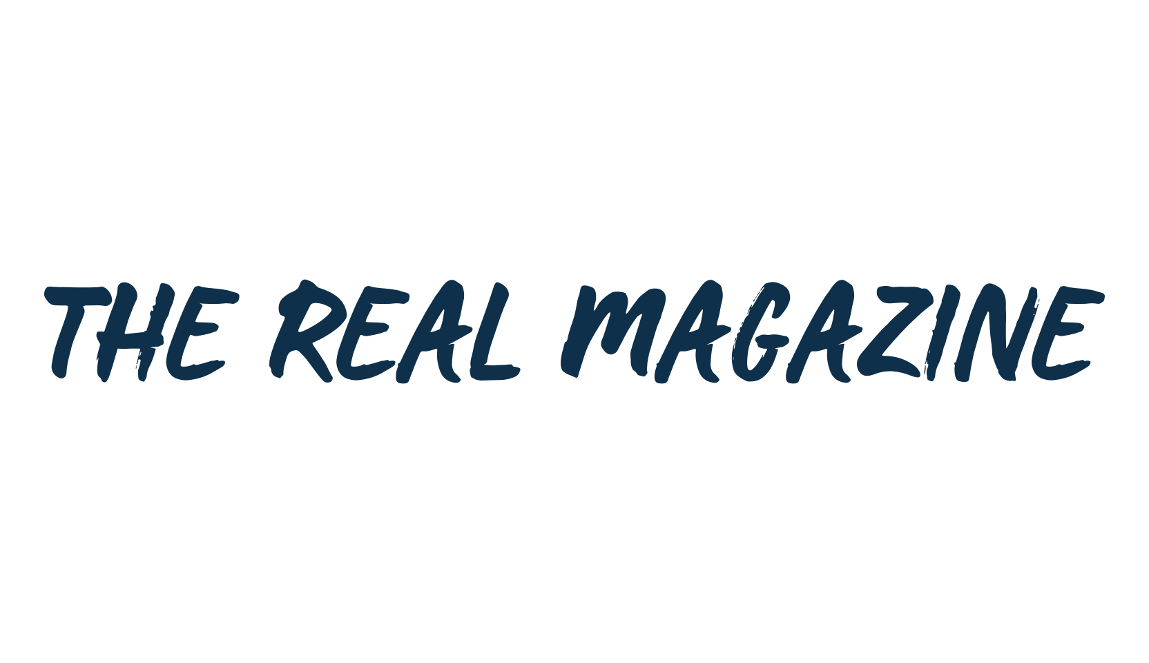 The Real Magazine, script brush fancy decorative calligraphy font preview