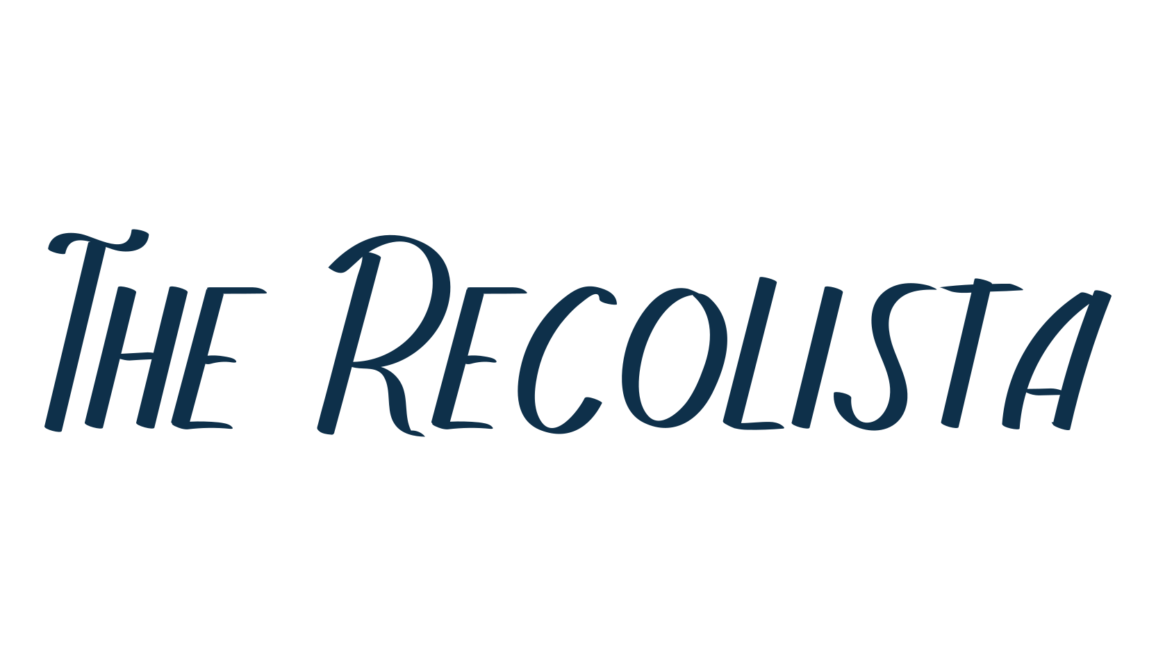 The Recolista, display market font preview