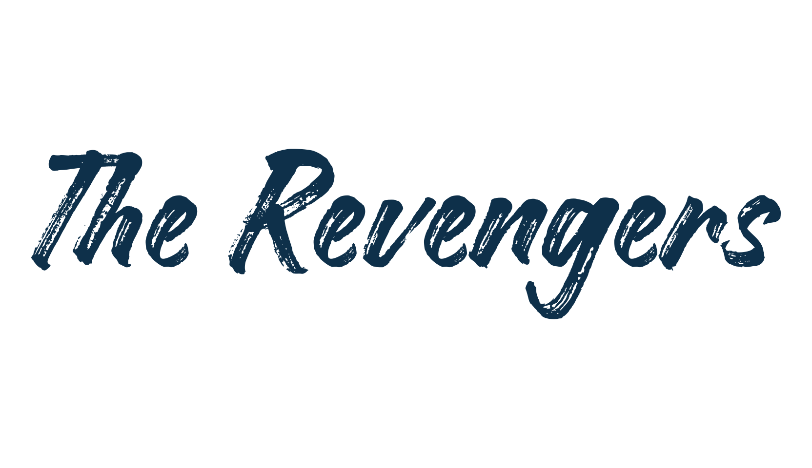 The Revengers, script brush fancy decorative calligraphy font preview