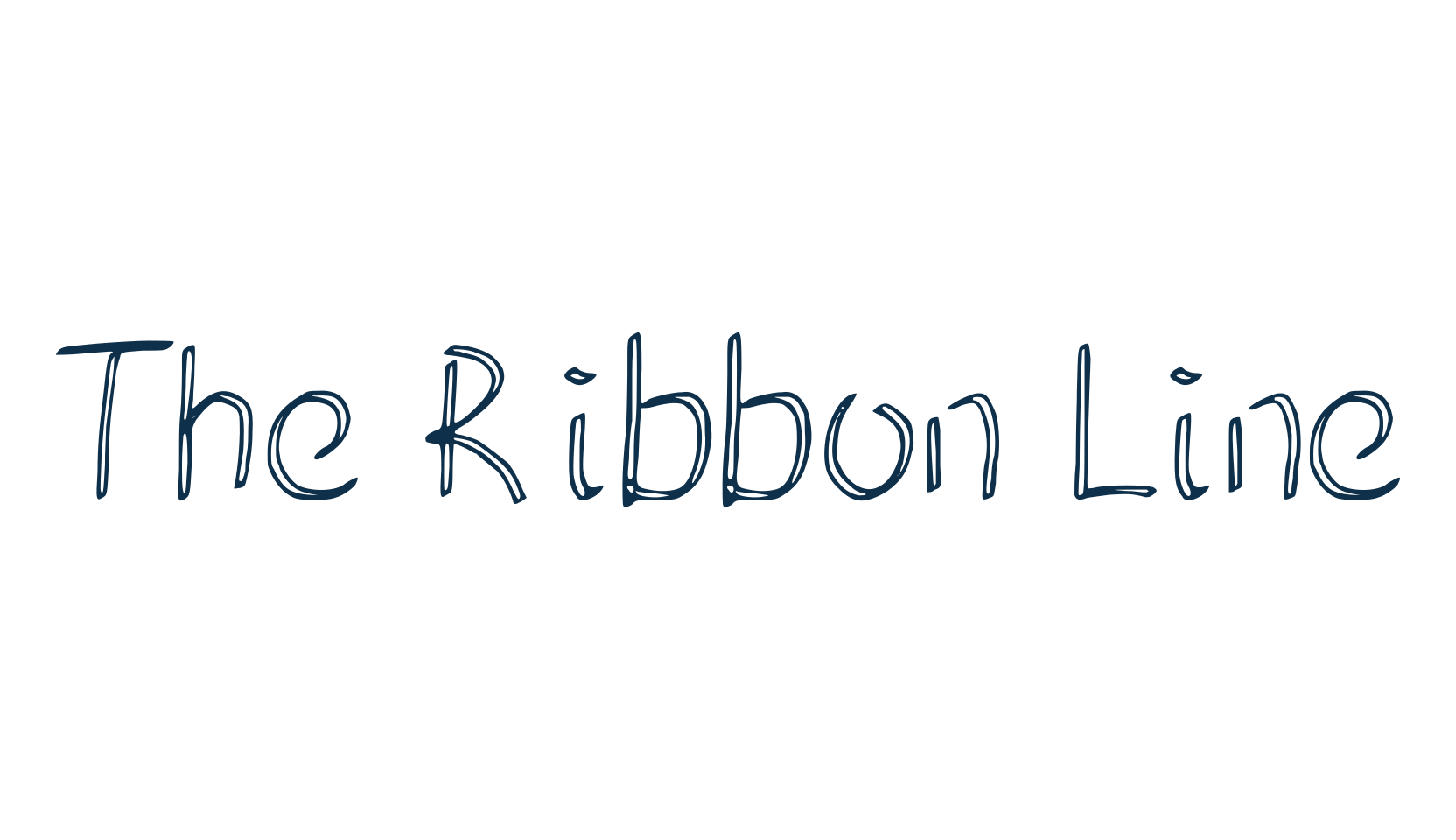 The Ribbon Line, various font preview
