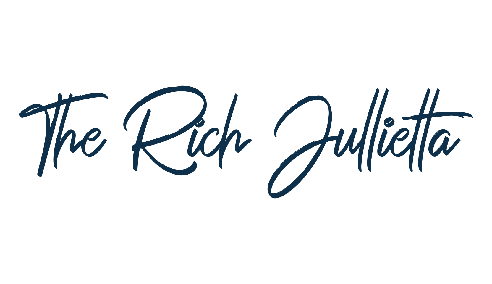 The Rich Jullietta, script handwritten fancy decorative calligraphy font preview