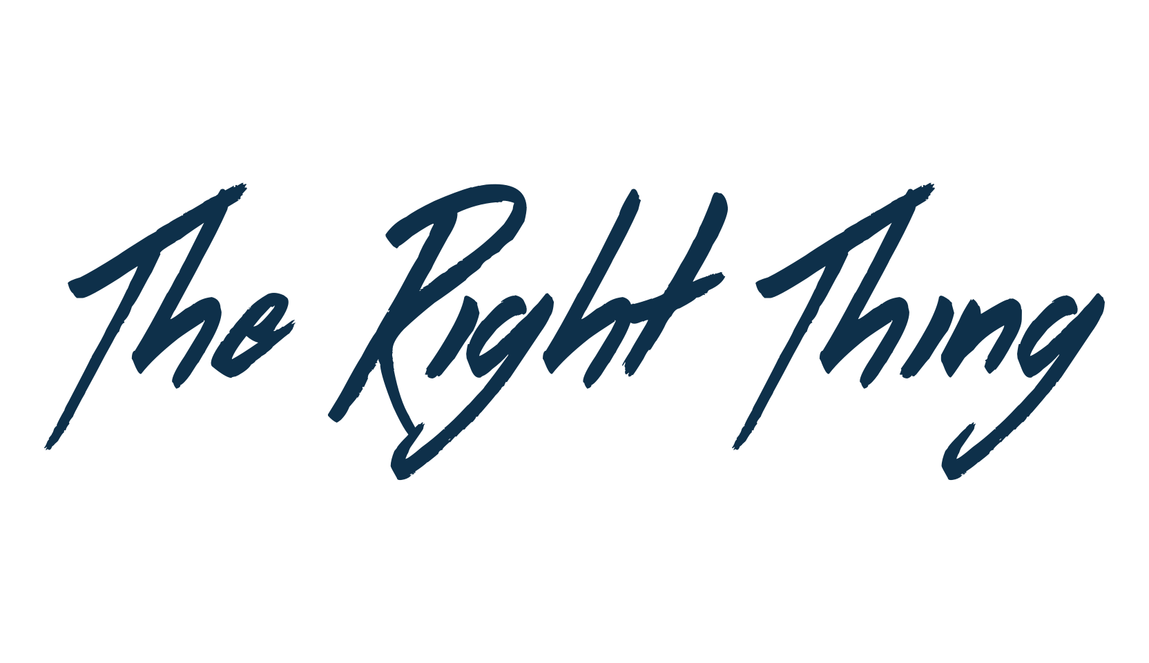 The Right Thing, script handwritten fancy decorative calligraphy font preview