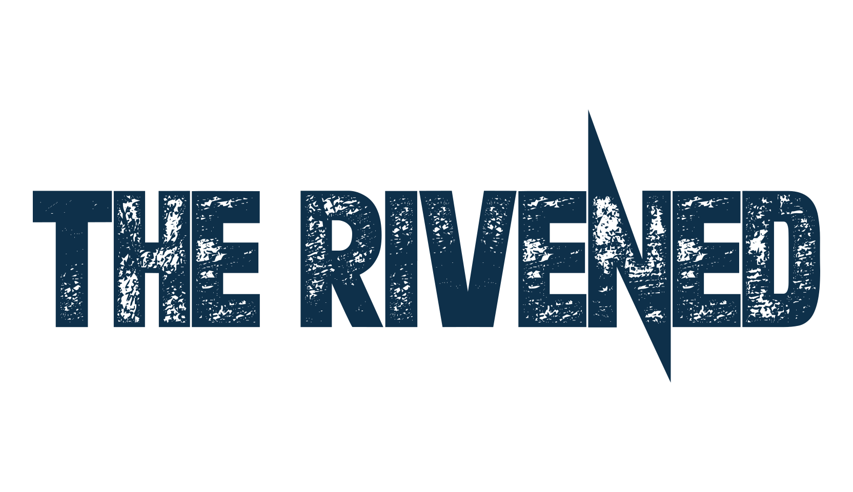 The Rivened, eroded font preview