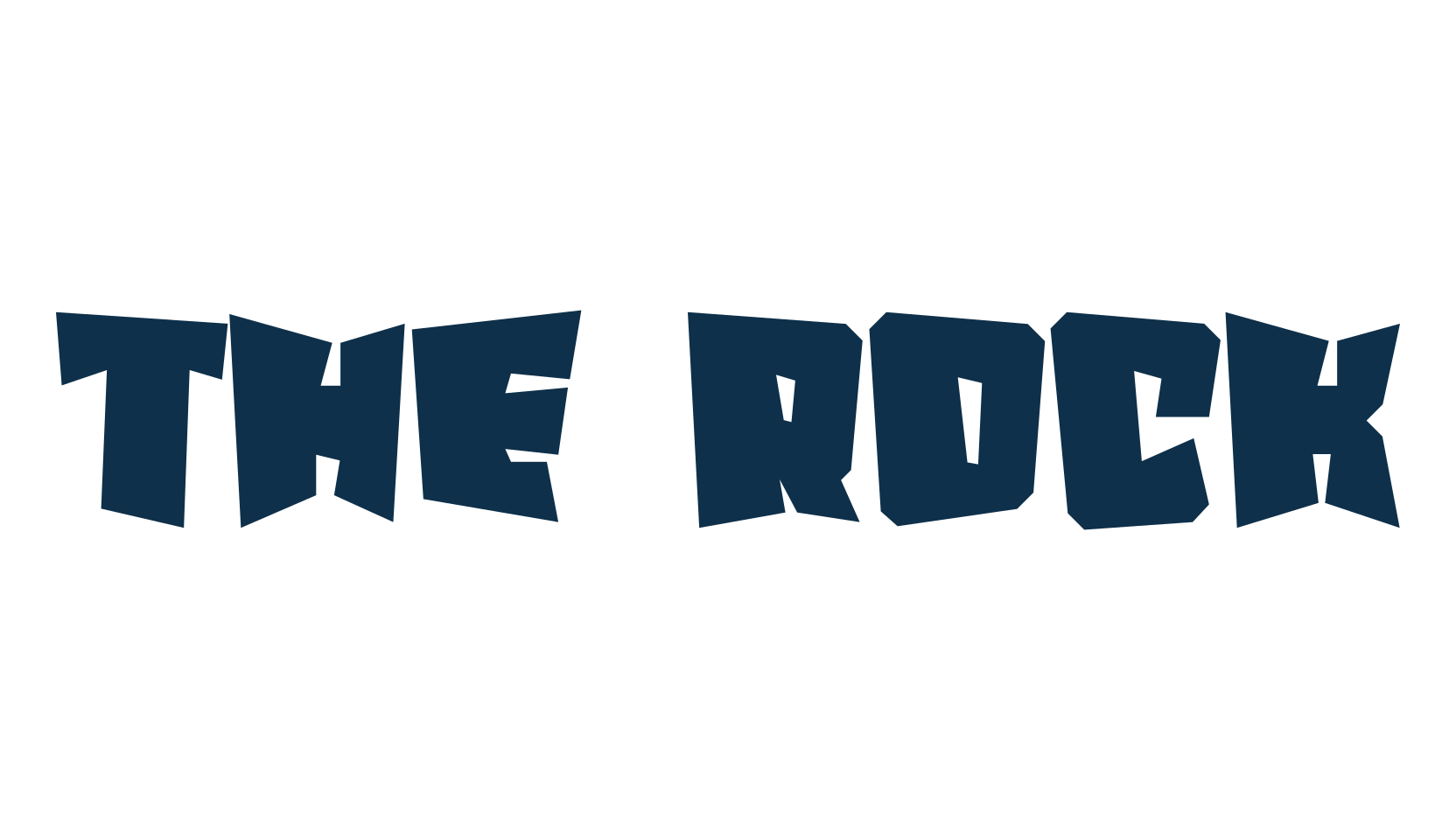 The Rock, fancy cartoon decorative font preview