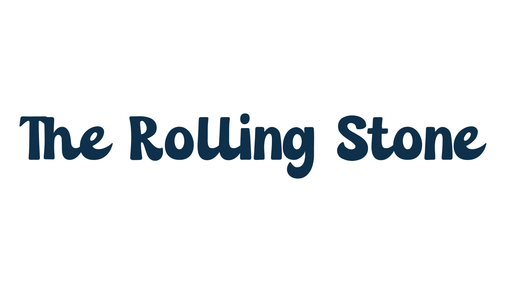The Rolling Stone, fancy groovy decorative font preview