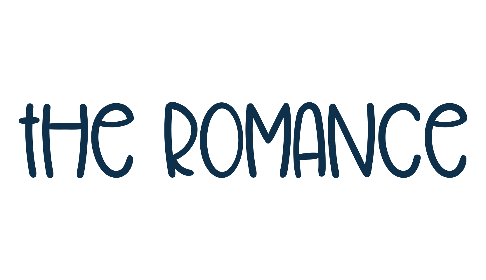 The Romance, script handwritten fancy decorative calligraphy font preview