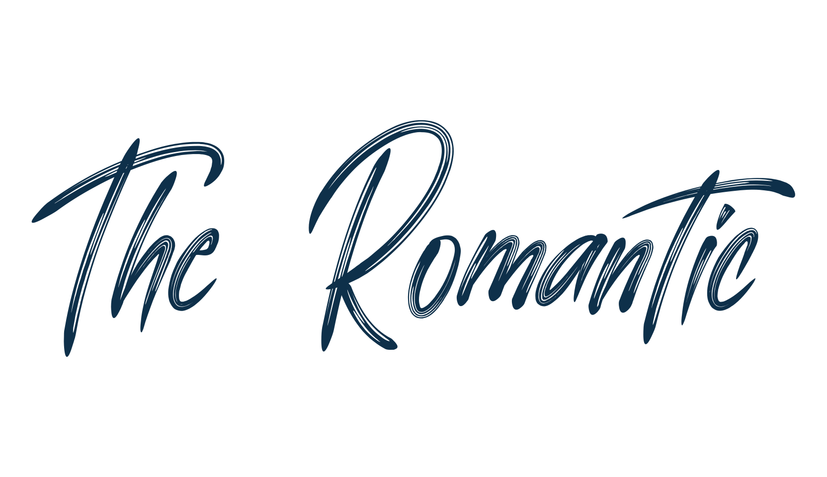 The Romantic, brush font preview