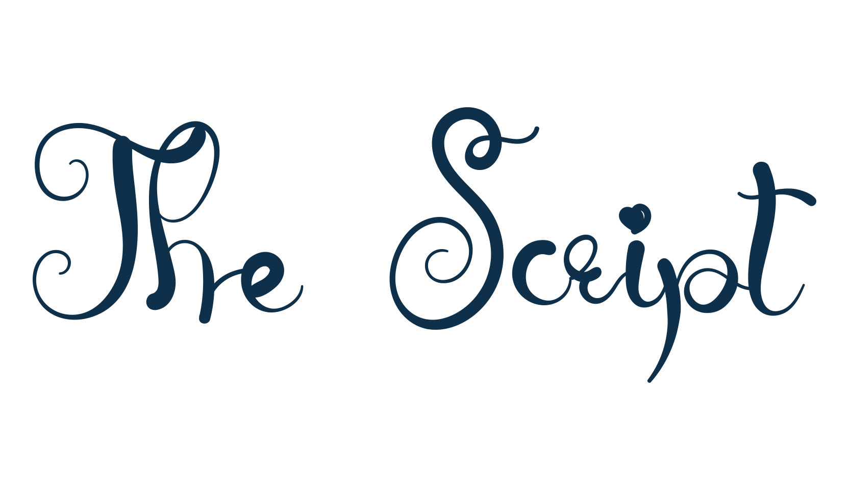 The Script, various font preview