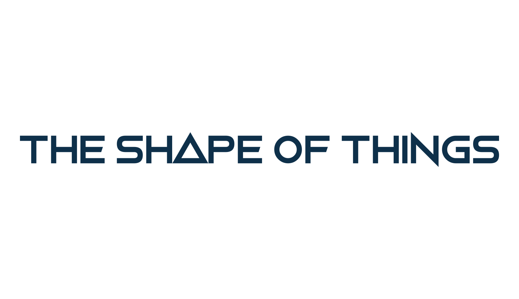 The Shape Of Things, techno sci-fi font preview