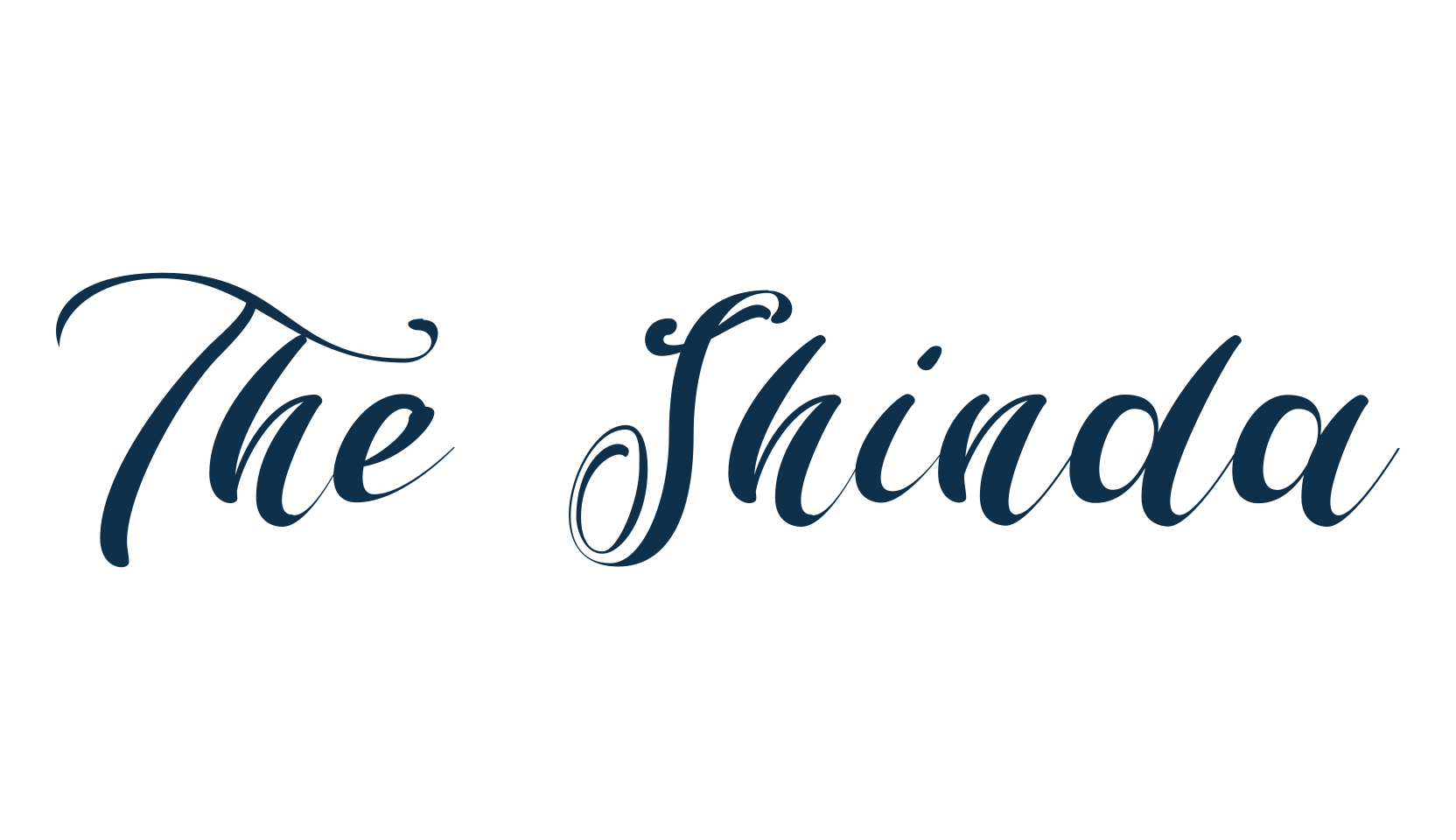 The Shinda, calligraphy font preview