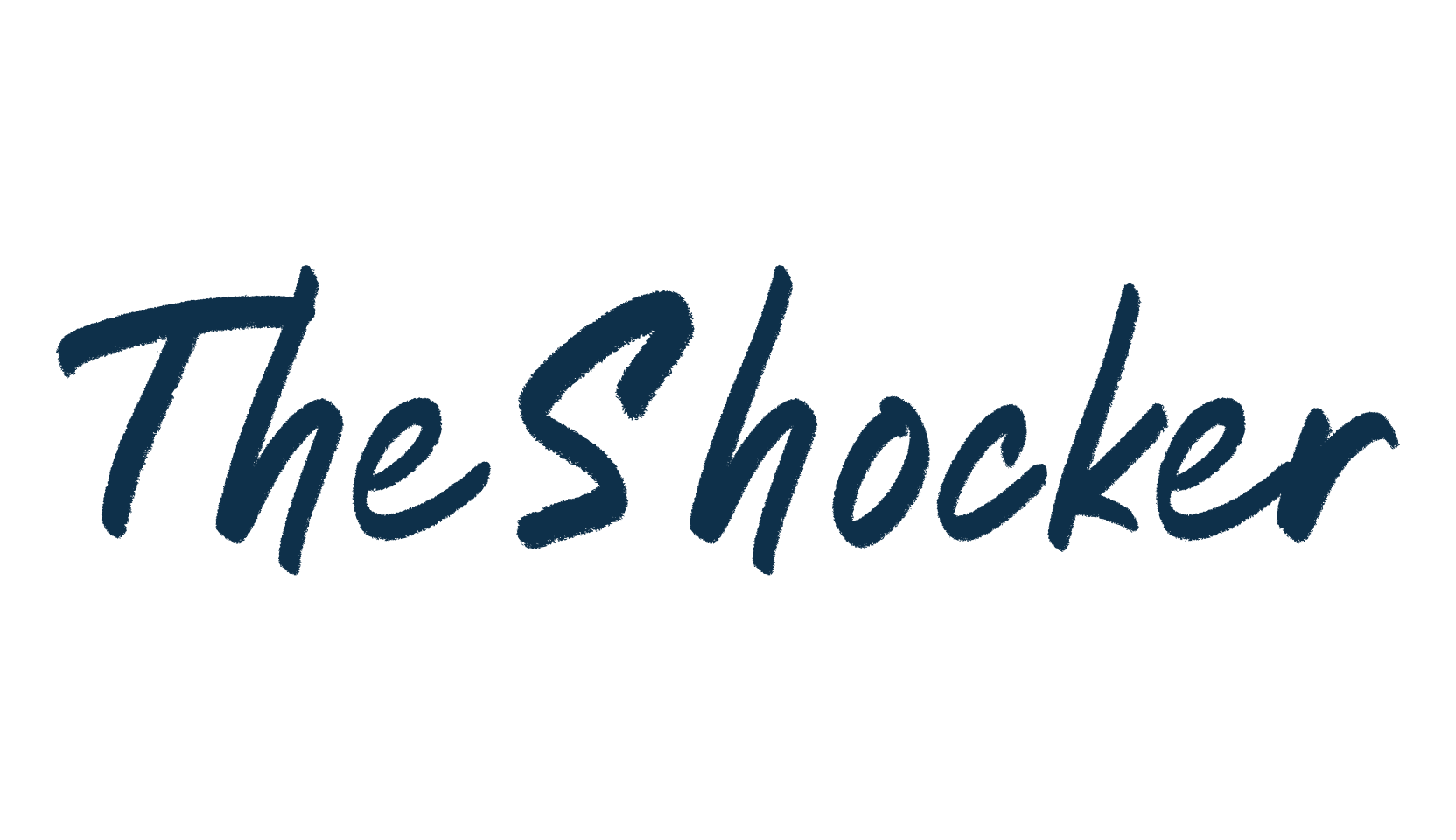 The Shocker, brush font preview