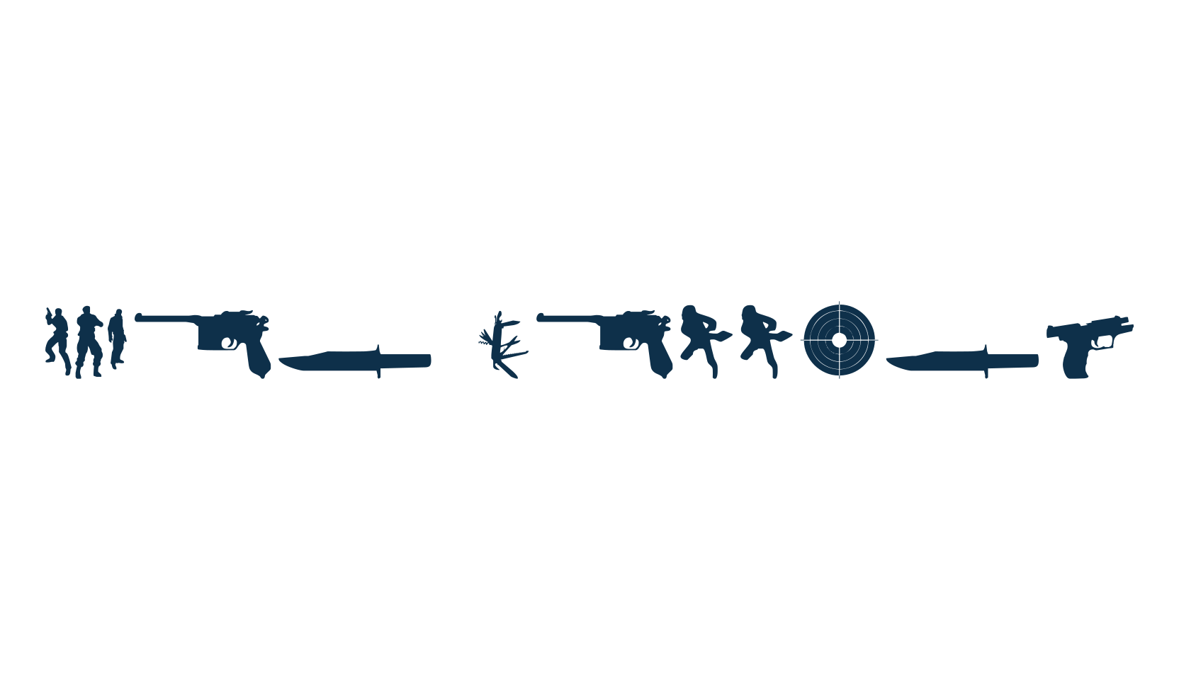 The Shooter, fancy decorative font preview