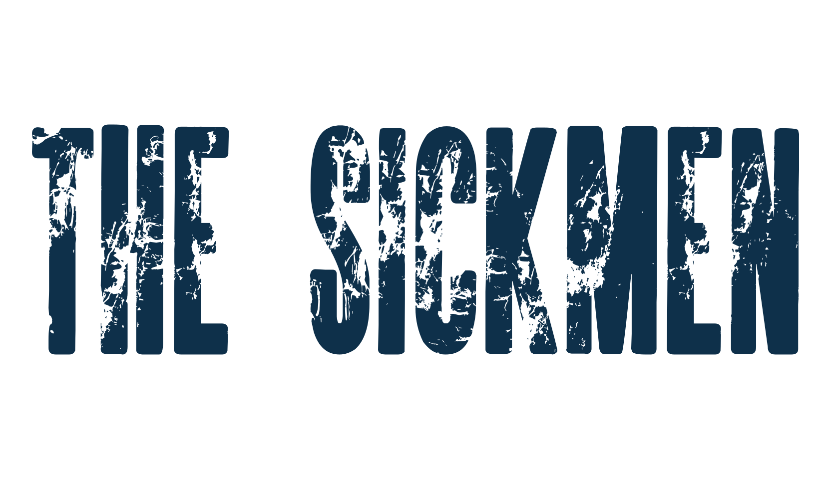 The Sickmen, eroded font preview