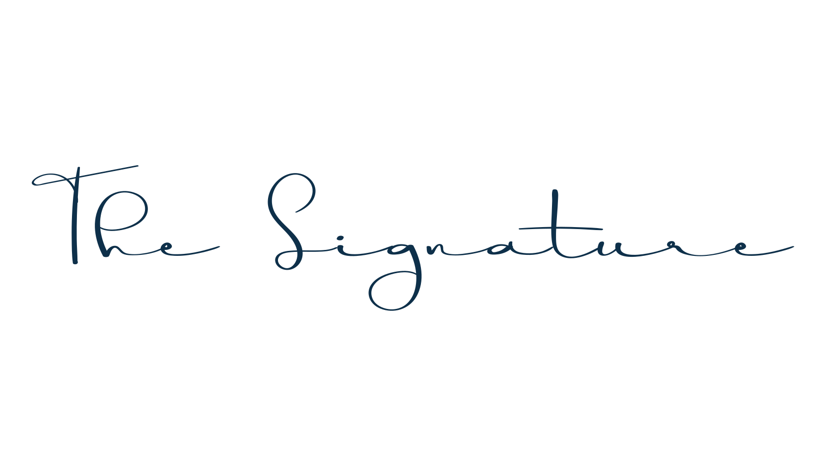 The Signature, handwriting font preview