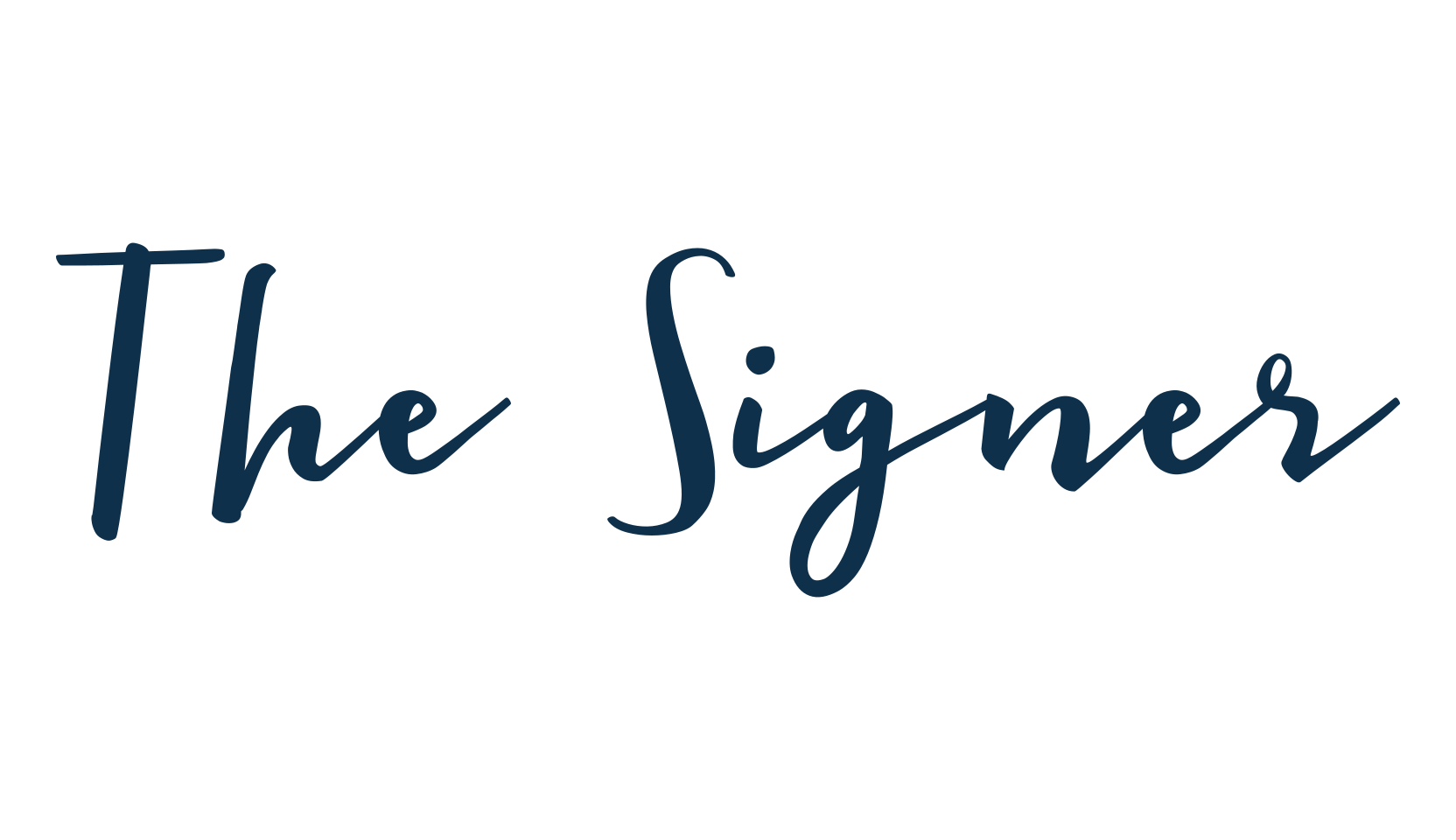 The Signer, various font preview