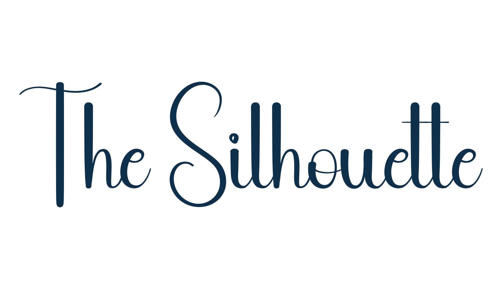 The Silhouette, fancy various decorative script calligraphy font preview