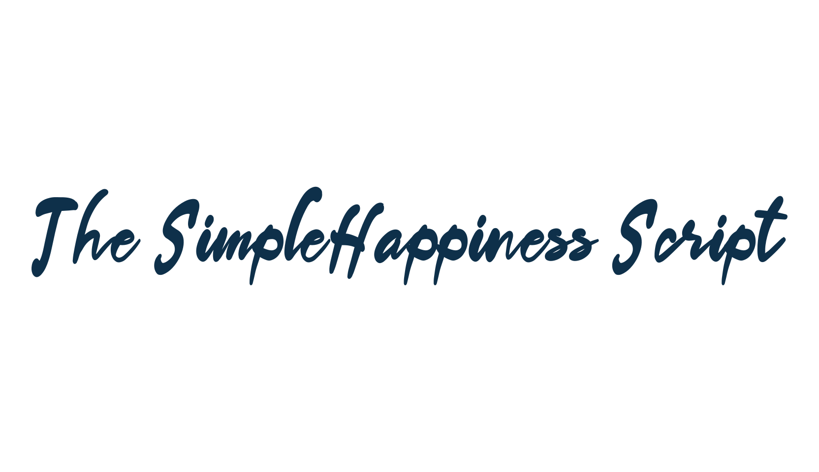 The SimpleHappiness Script, various font preview