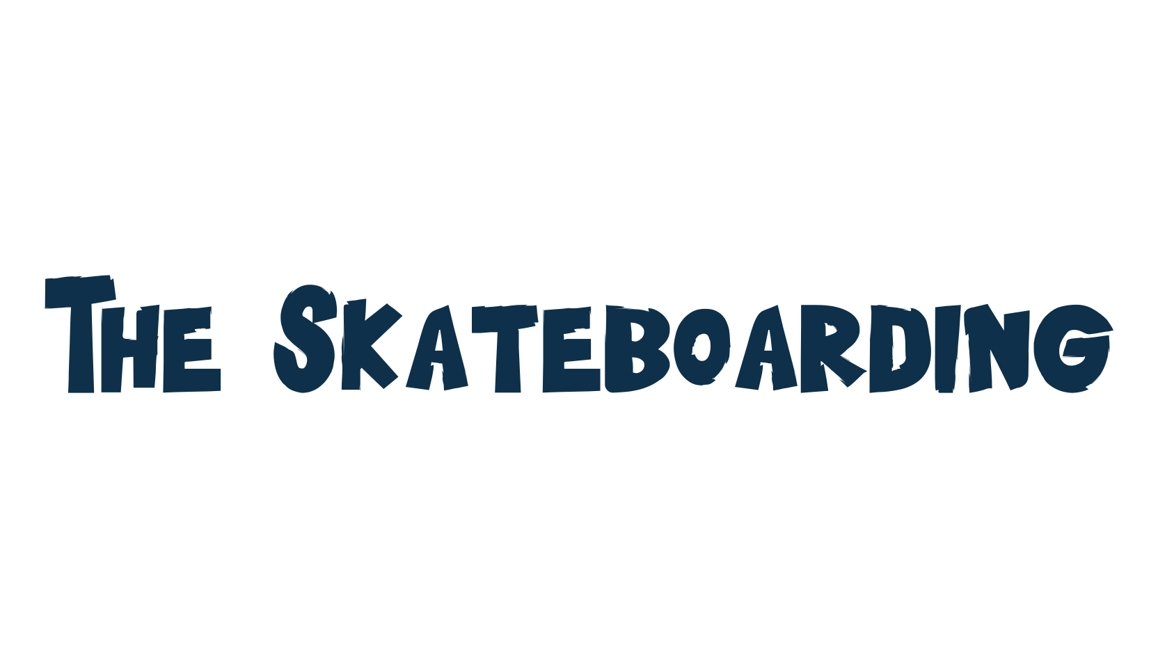The Skateboarding, fancy cartoon decorative comic font preview
