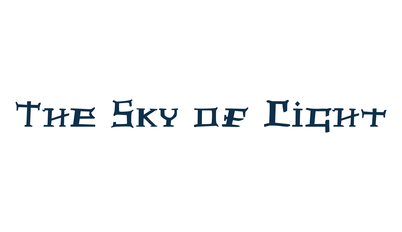 The Sky of Light, fancy various gothic font preview