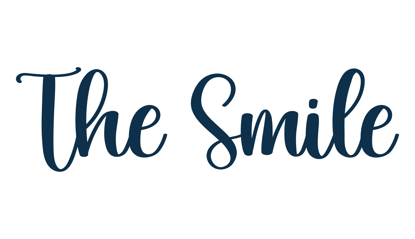 The Smile, calligraphy font preview