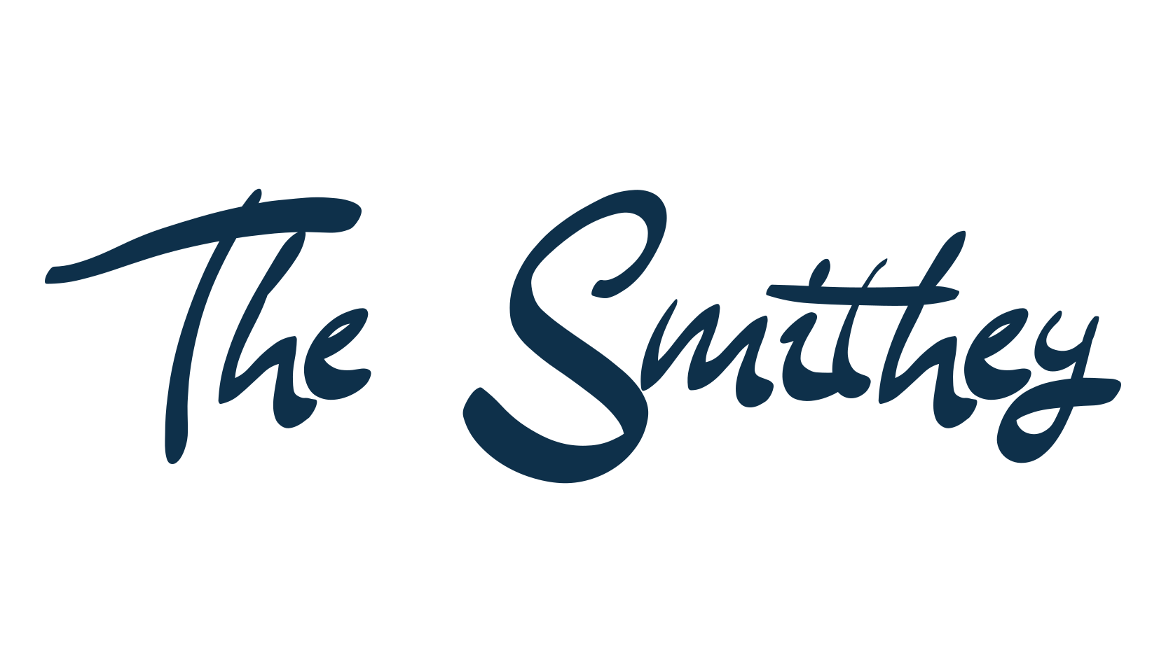 The Smithey, handwriting font preview