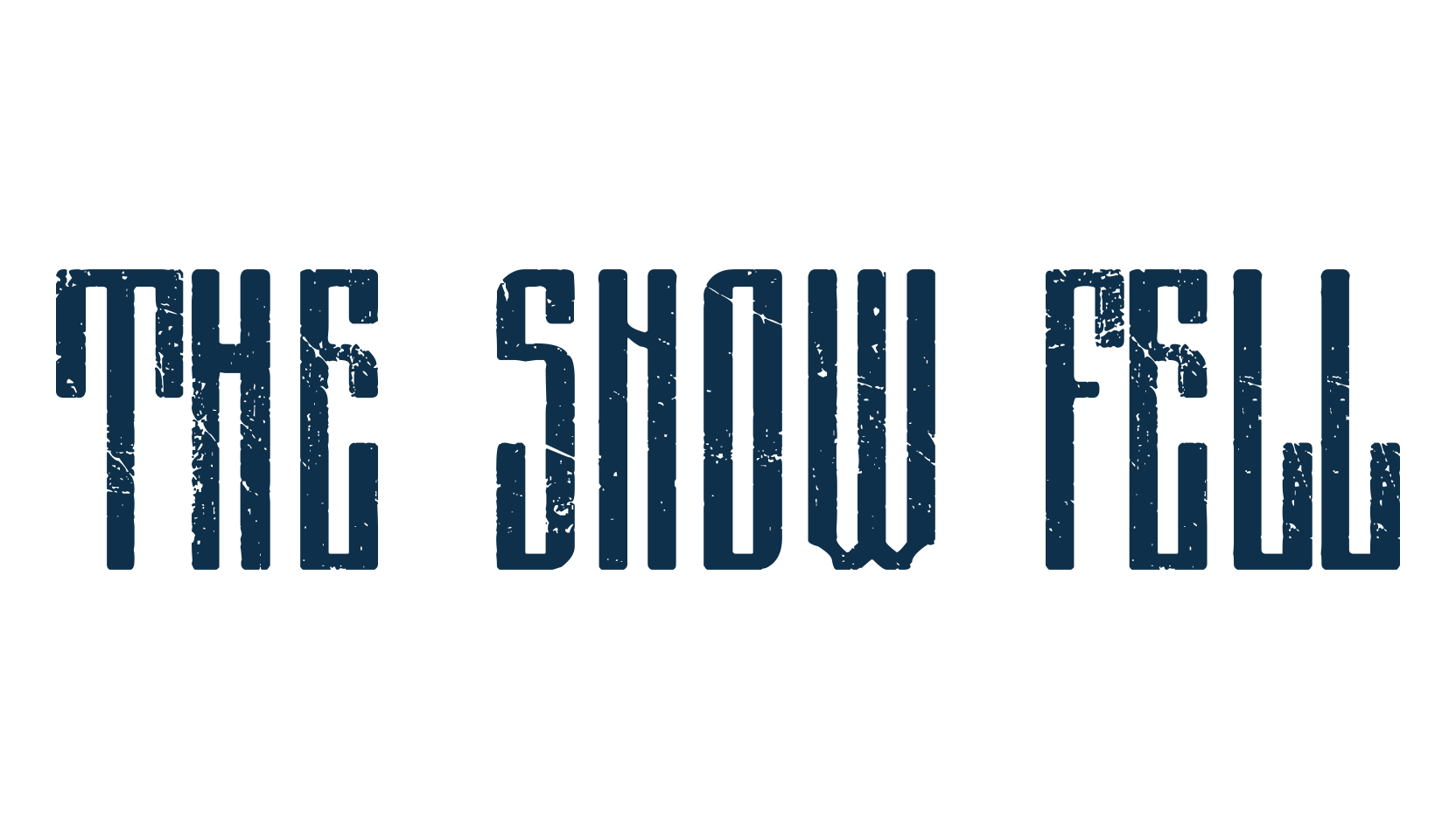 The Snow Fell, russian font preview
