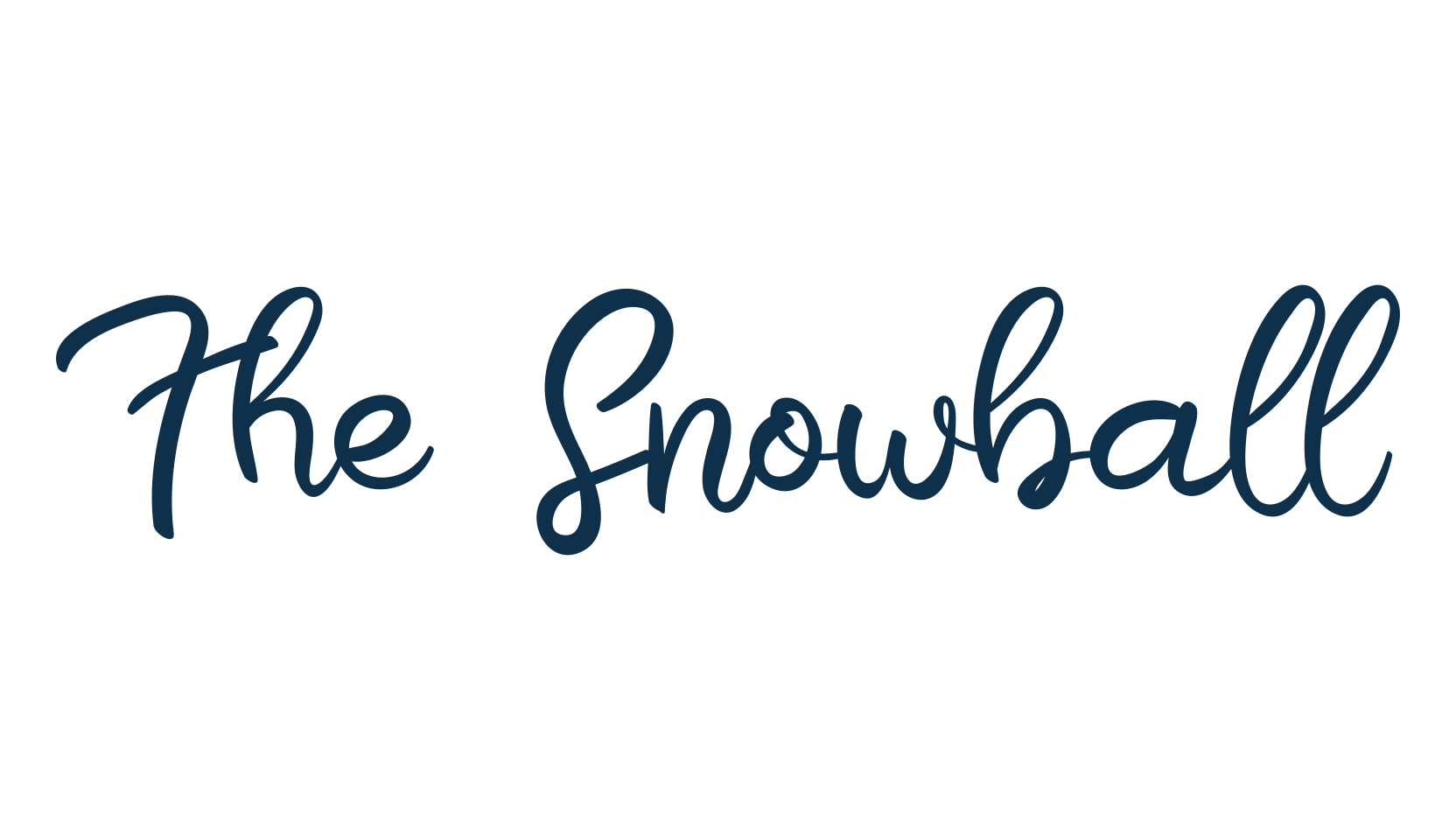 The Snowball, script handwritten fancy decorative calligraphy font preview