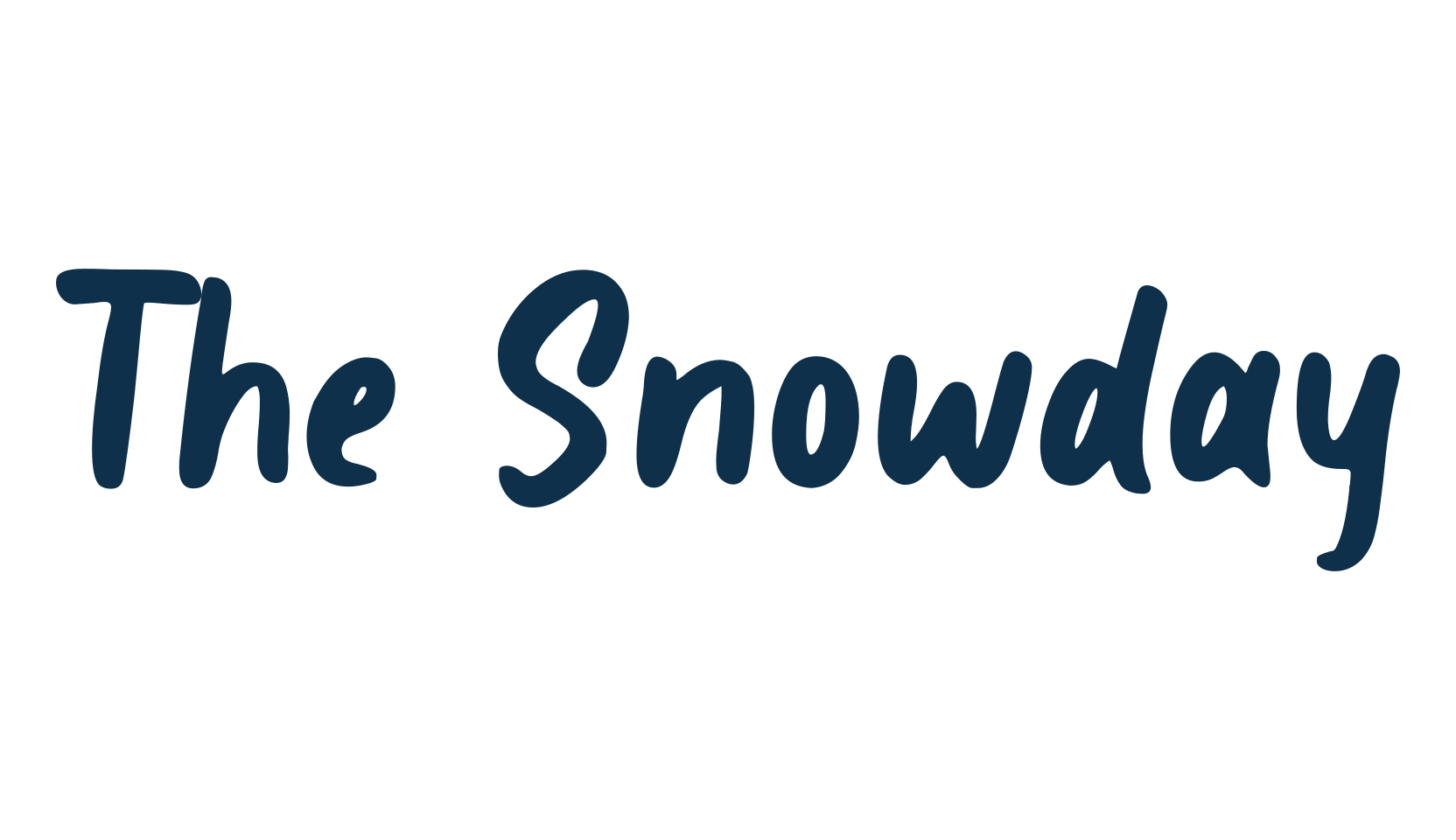 The Snowday, script handwritten fancy decorative calligraphy font preview