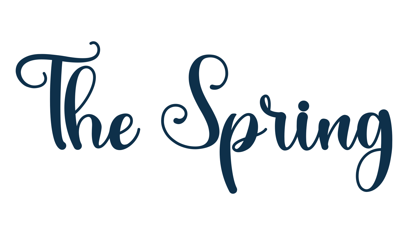 The Spring, script calligraphy fancy decorative font preview