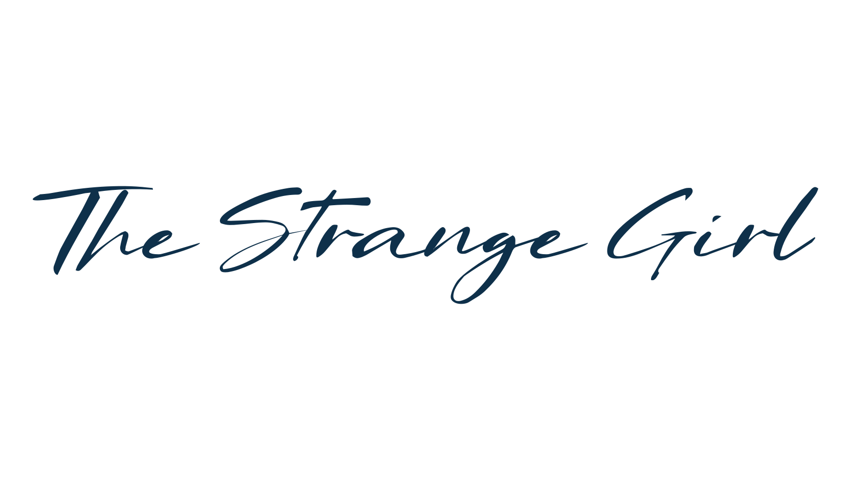 The Strange Girl, script handwritten fancy decorative calligraphy font preview