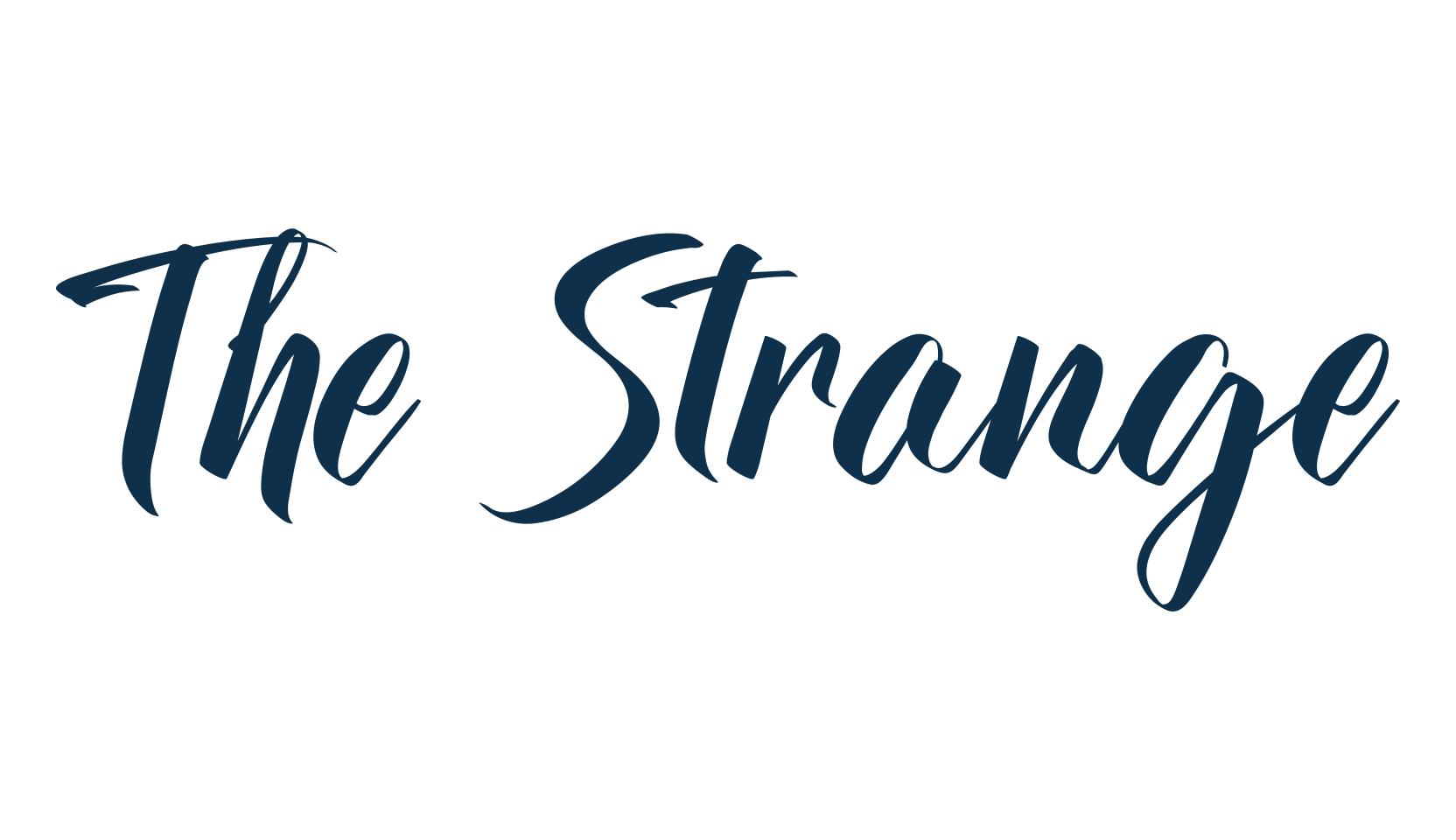 The Strange, script calligraphy fancy decorative font preview