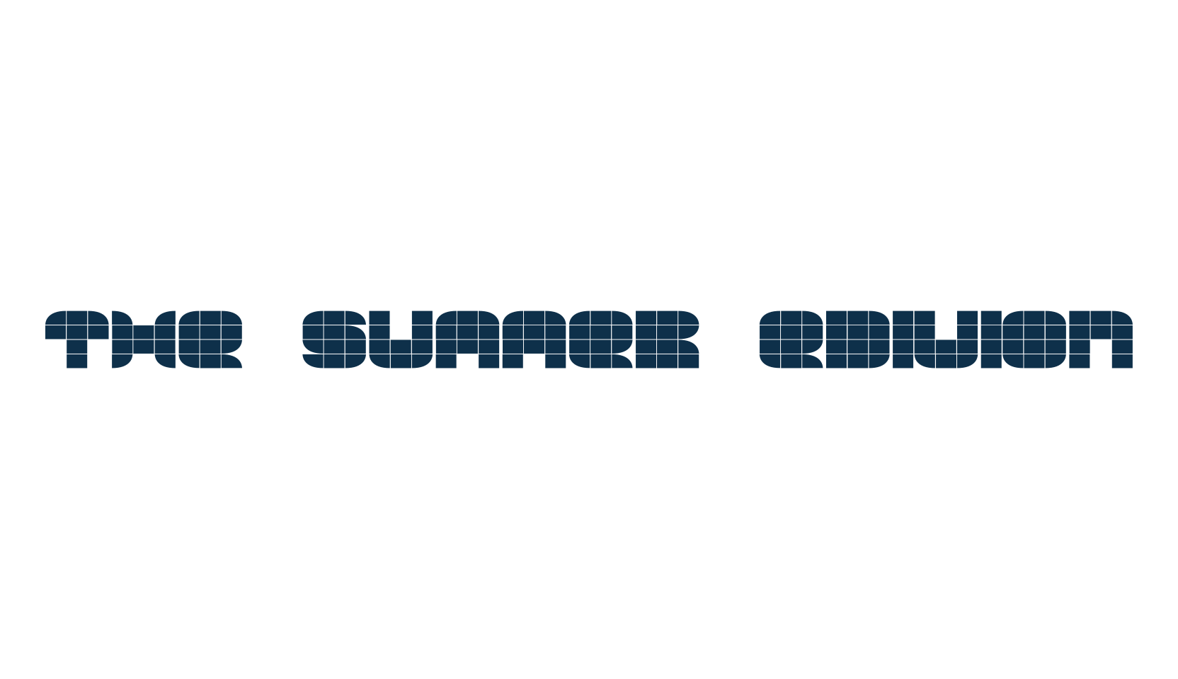 The Summer Edition, fancy various techno sci-fi font preview