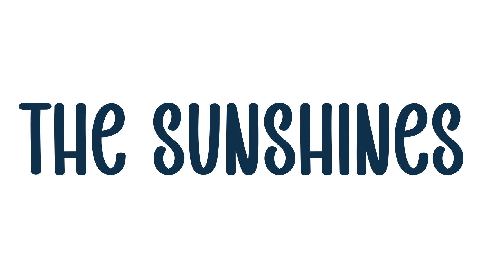 The Sunshines, handwriting font preview