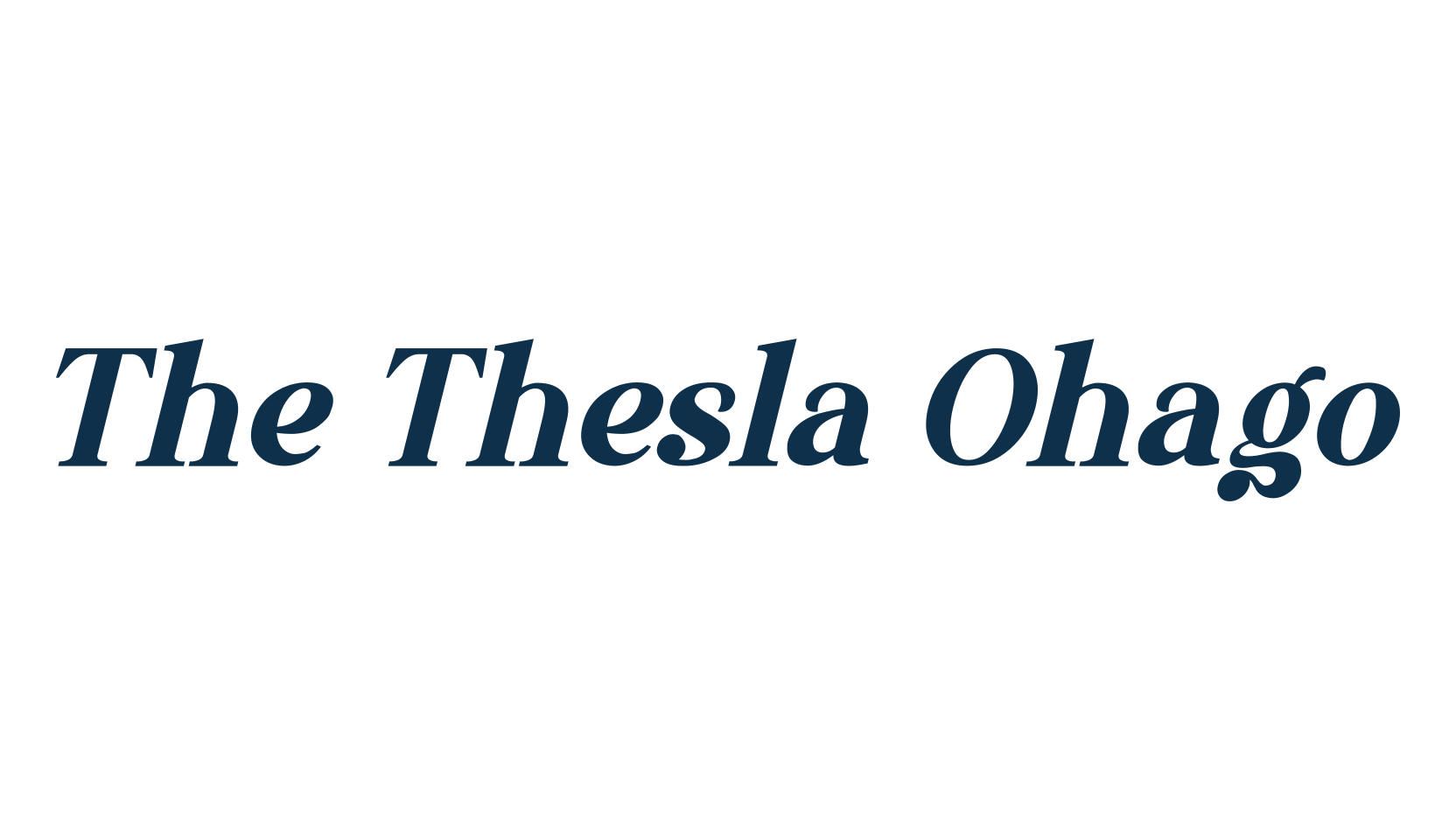 The Thesla Ohago, basic serif font preview