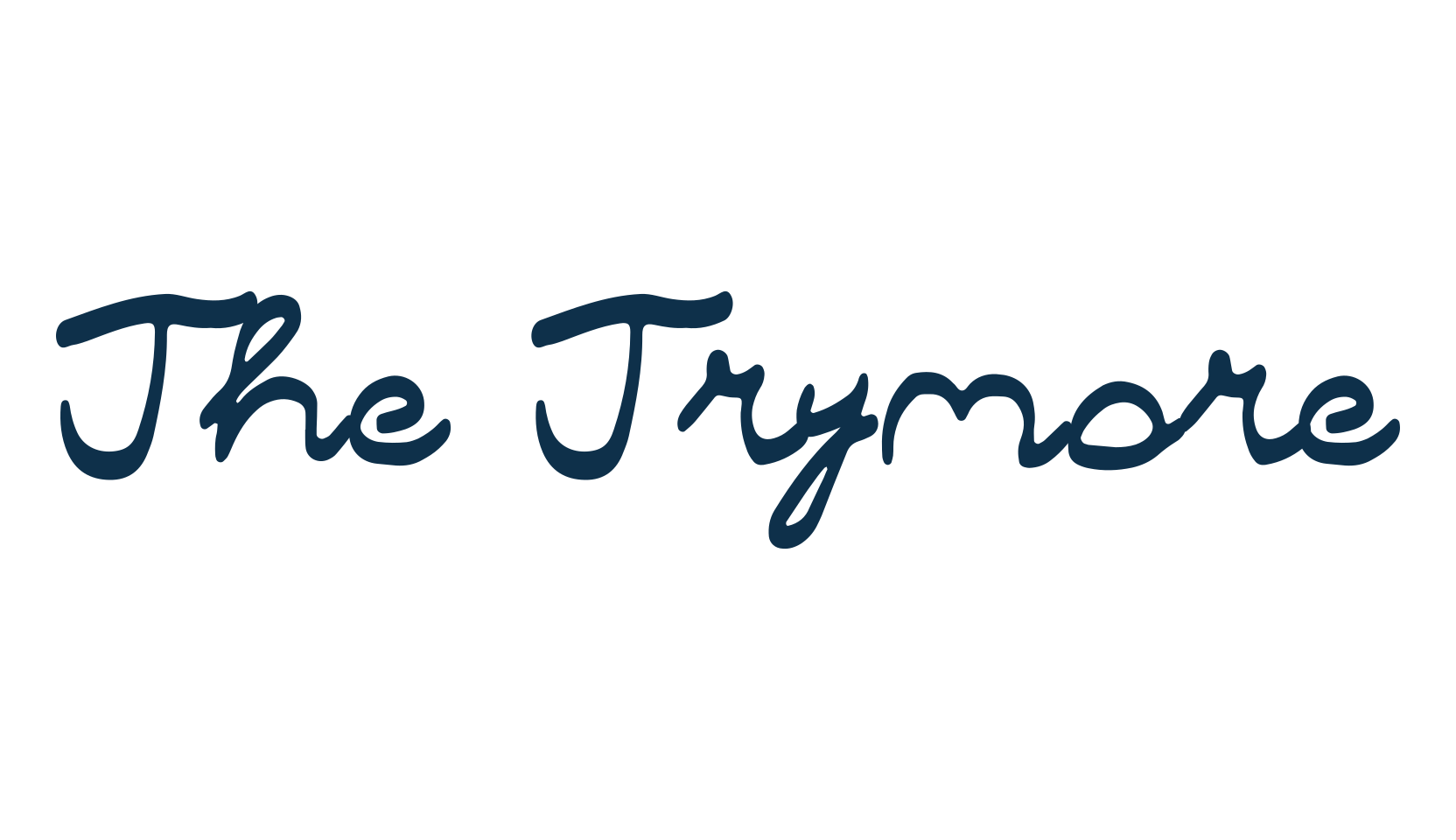 The Trymore, handwriting font preview