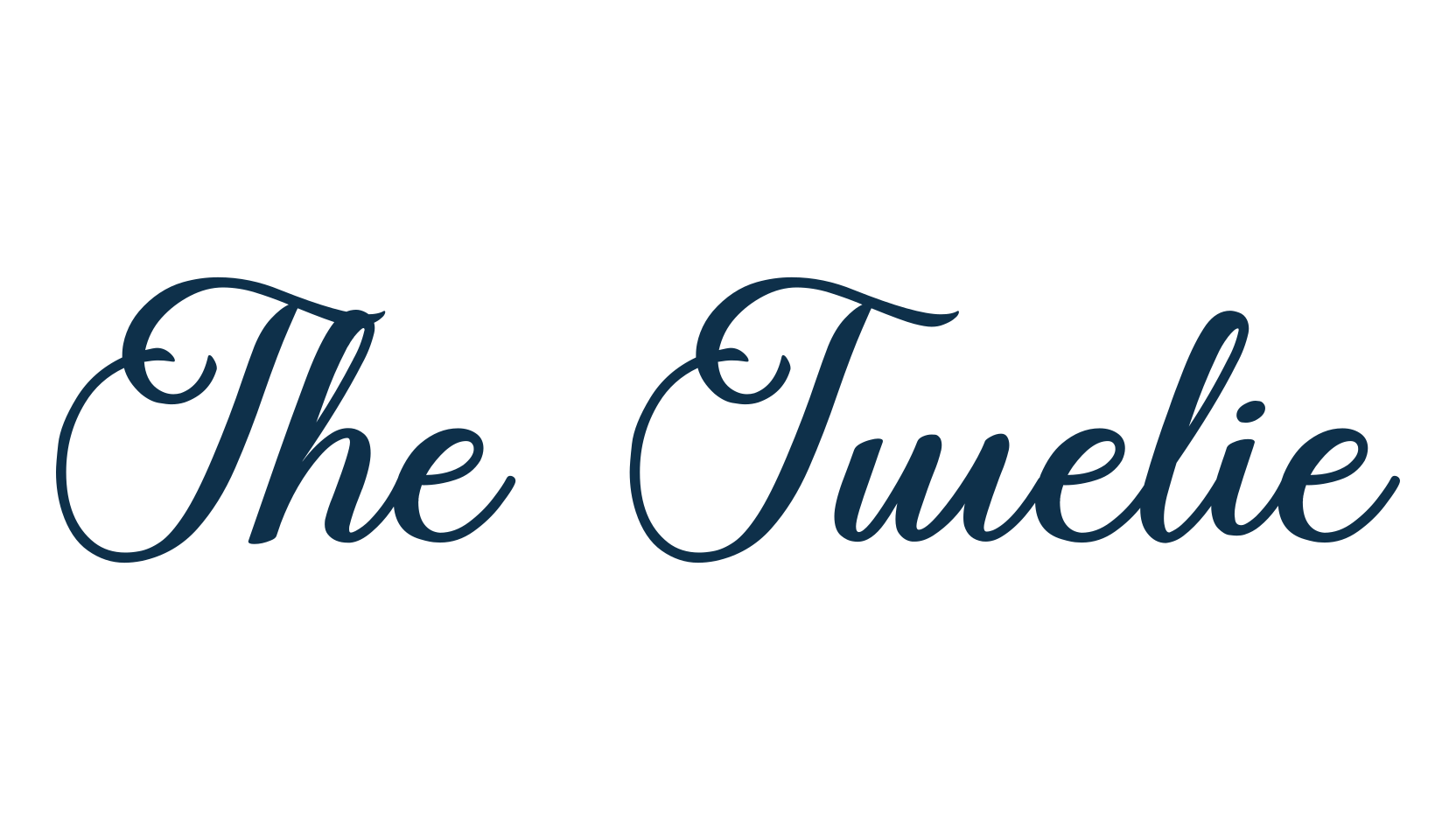 The Twelie, calligraphy font preview