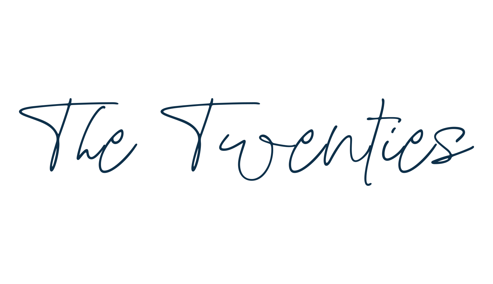 The Twenties, script handwritten fancy decorative calligraphy font preview