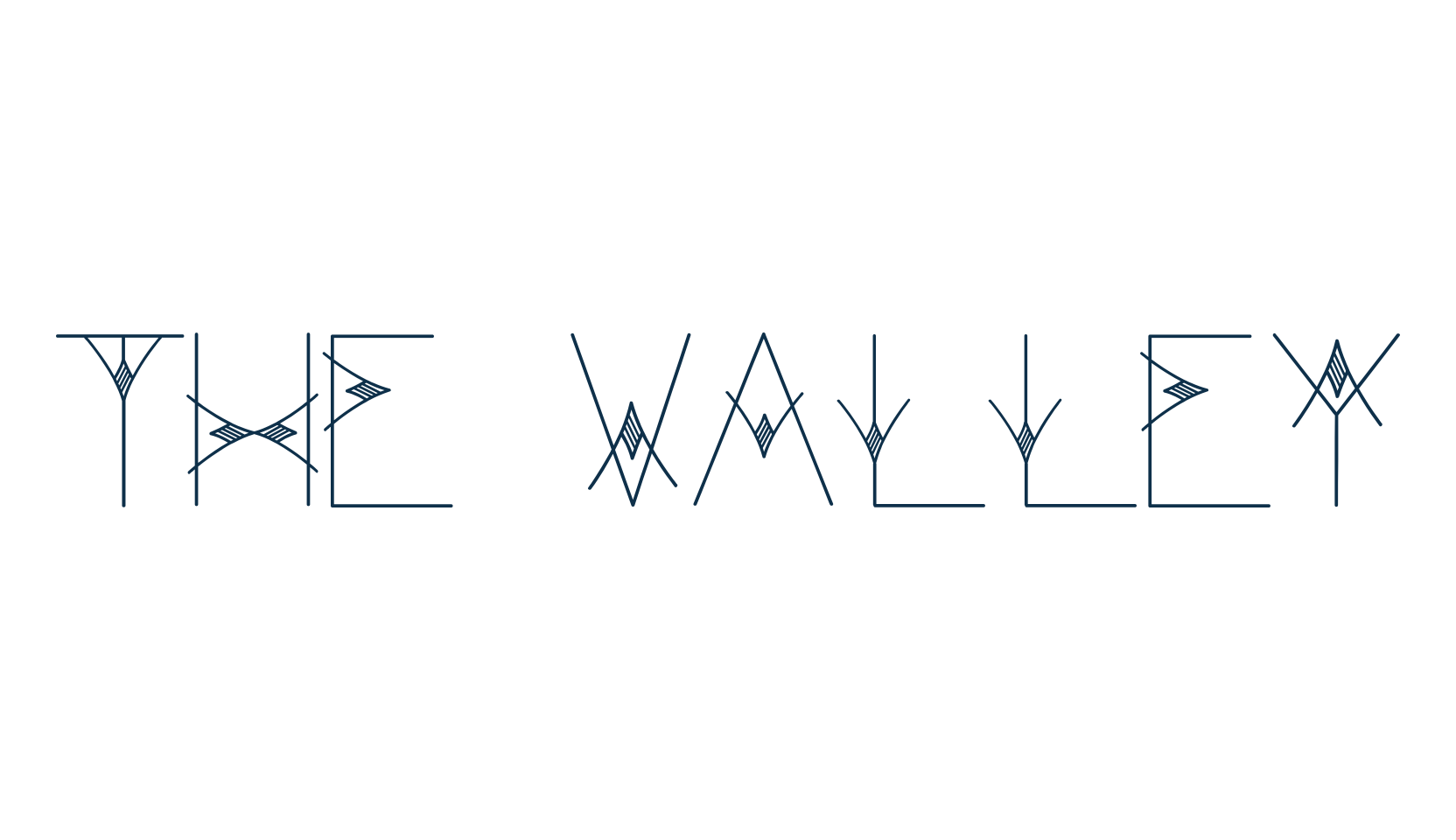 The Valley, fancy decorative font preview