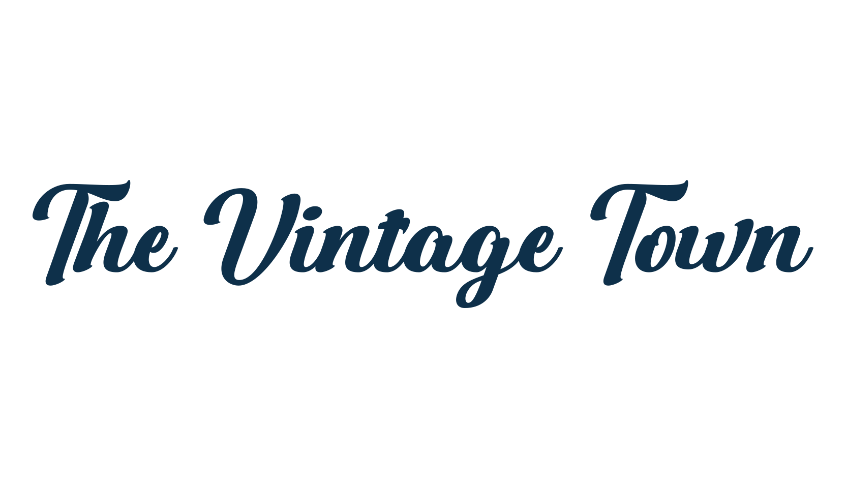 The Vintage Town, fancy old school decorative script calligraphy font preview