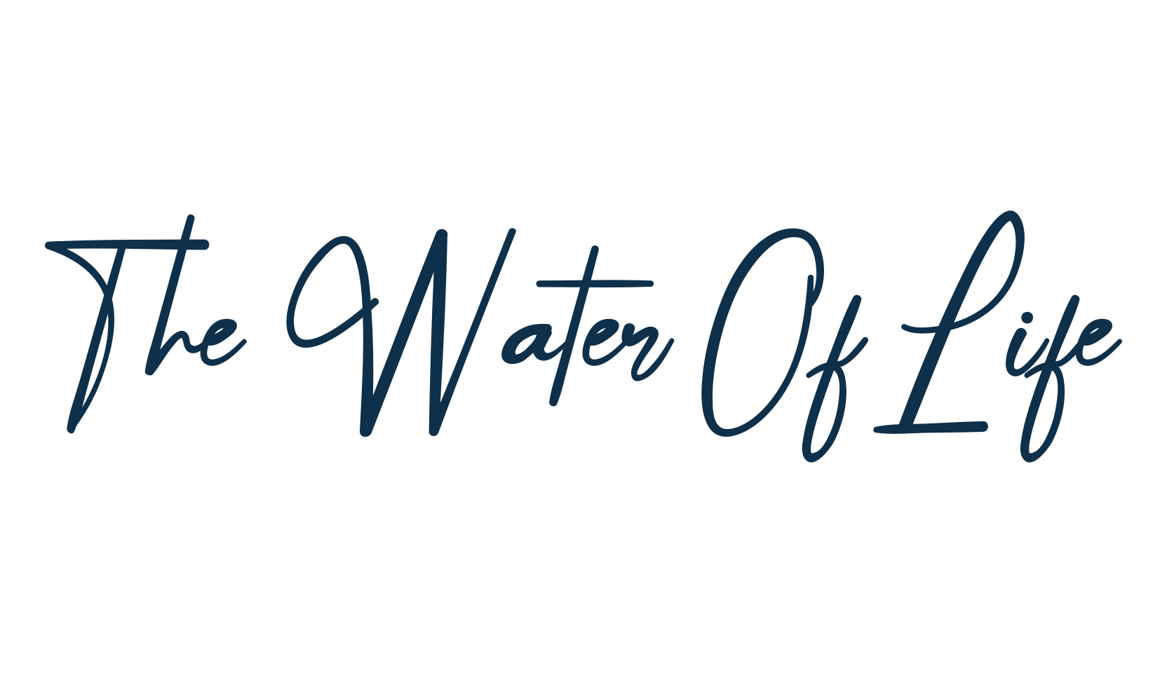 The Water Of Life, handwriting font preview