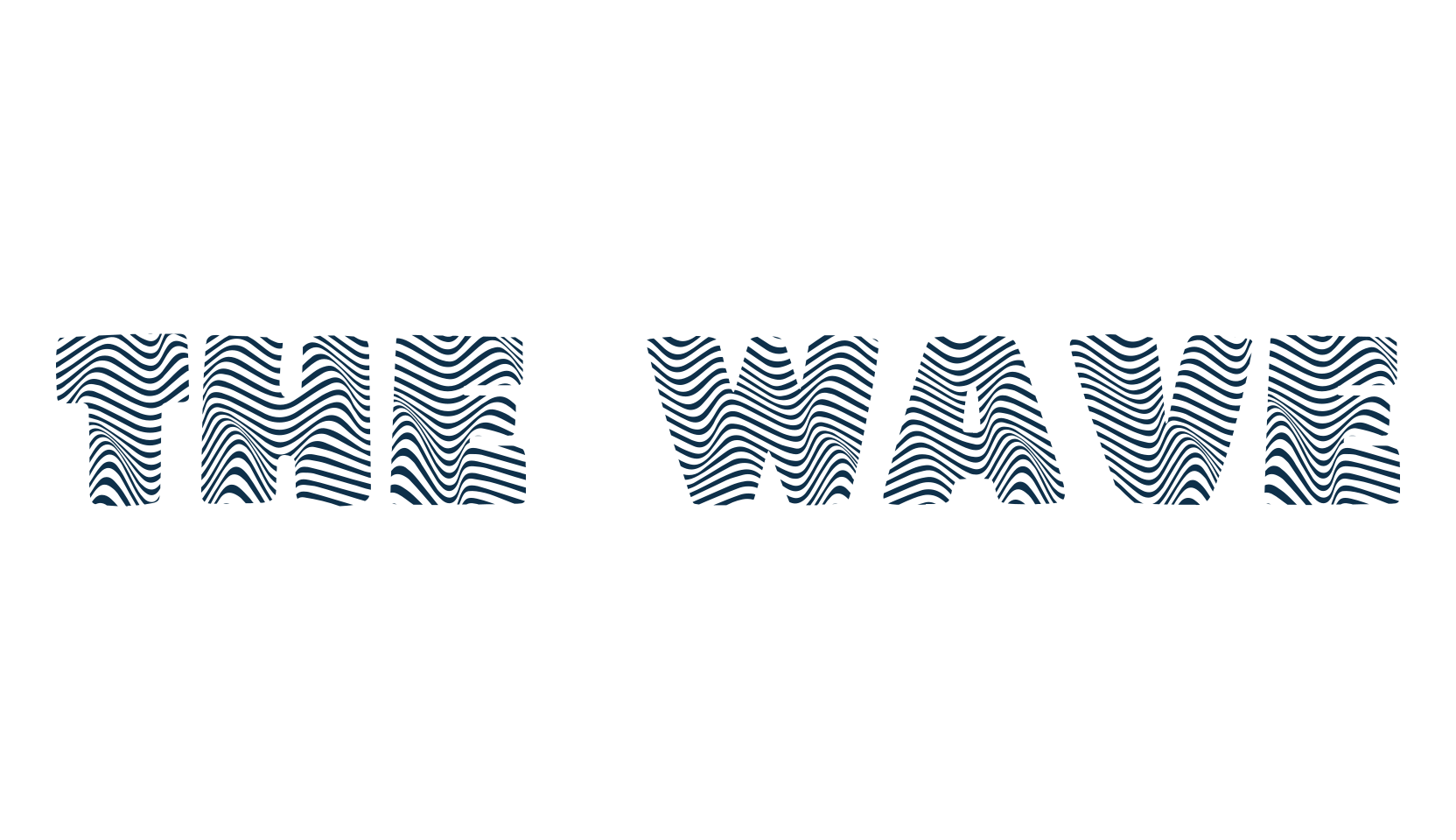The Wave, decorative font preview