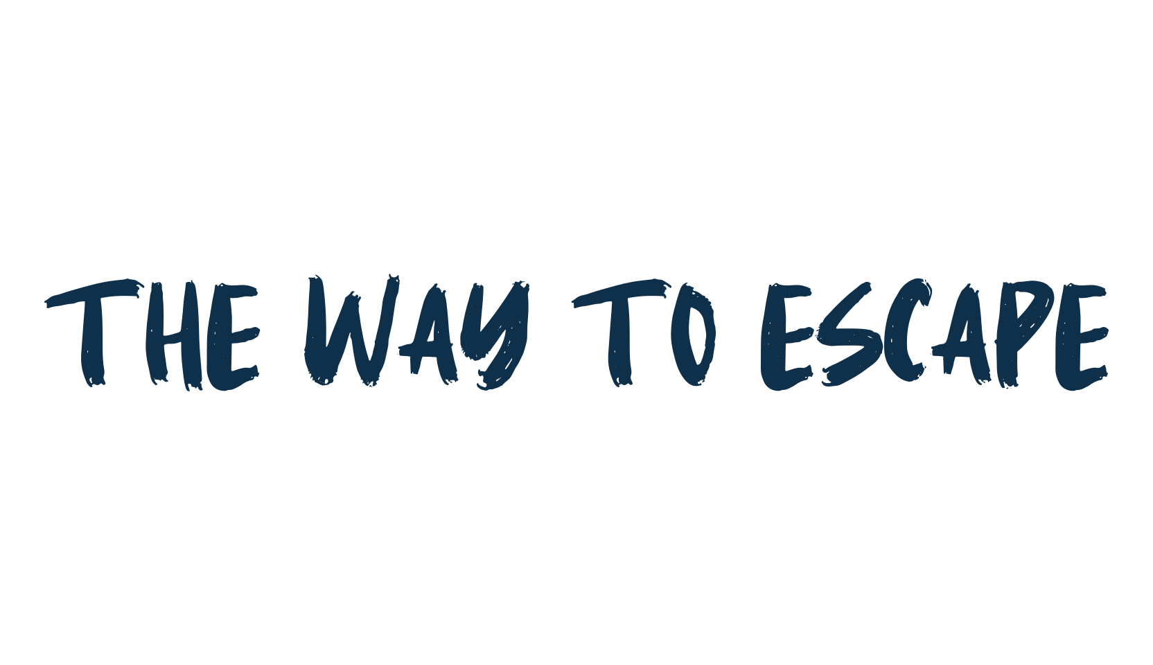 The Way To Escape, script brush fancy decorative calligraphy font preview