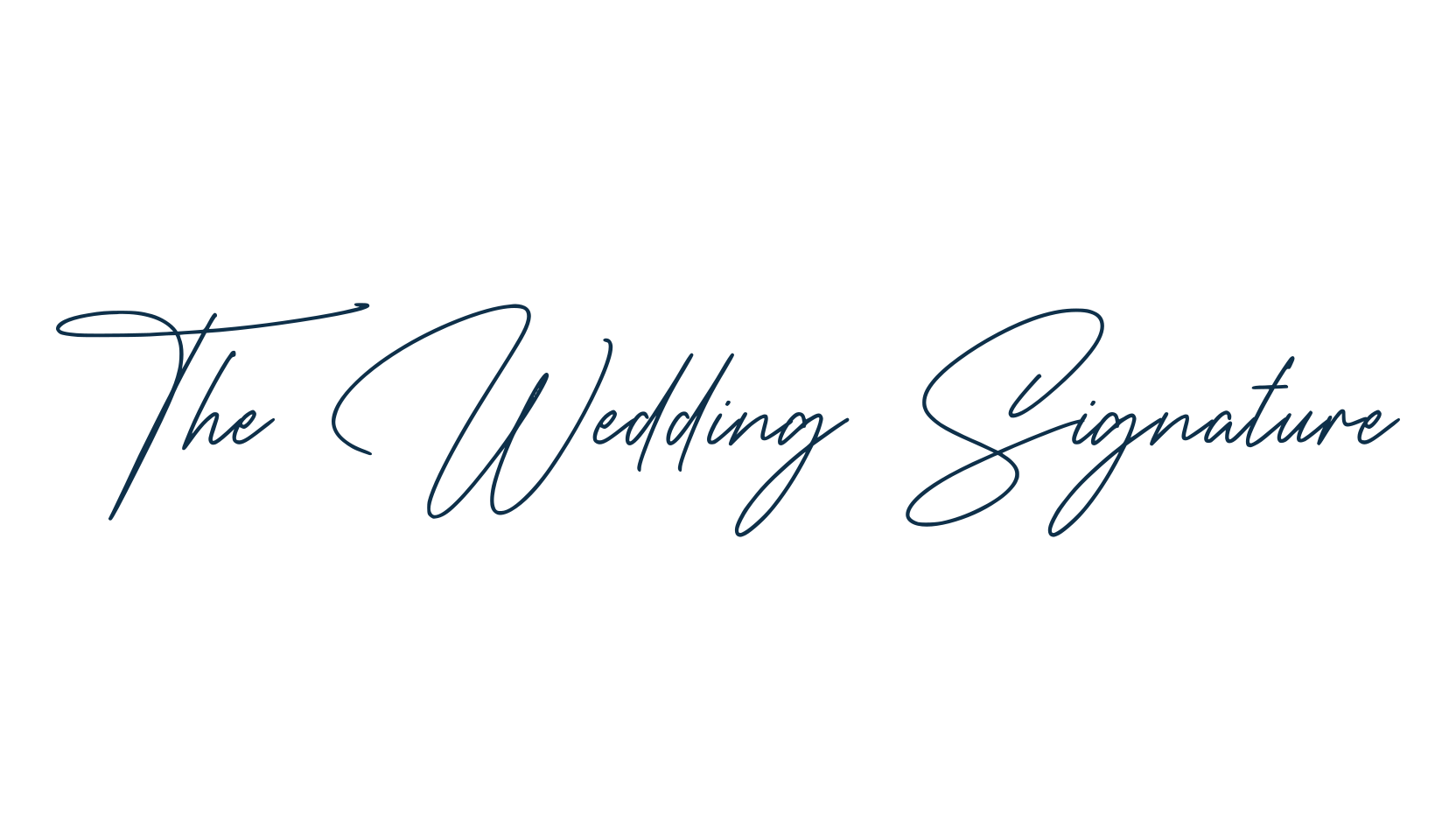 The Wedding Signature, handwriting font preview
